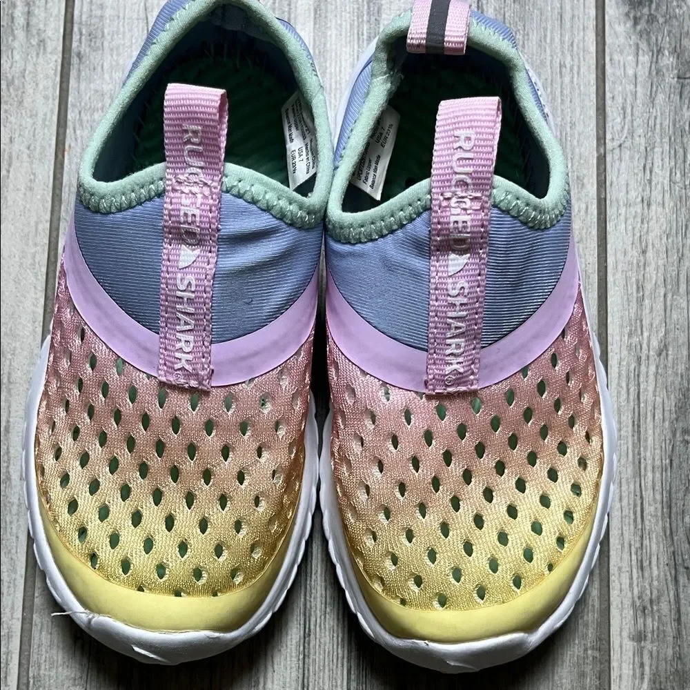 Pastel Rainbow Kids Water Shoes| size 7